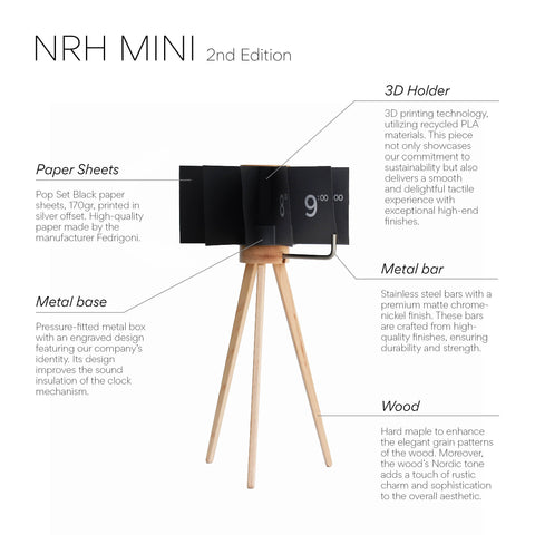 Clock NRH Mini Black