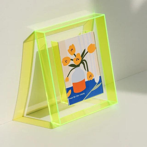 Acrylic Square Photo Frame Box Dose Living