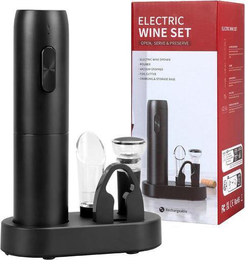 Electric Wine Opener Set with Charging Base