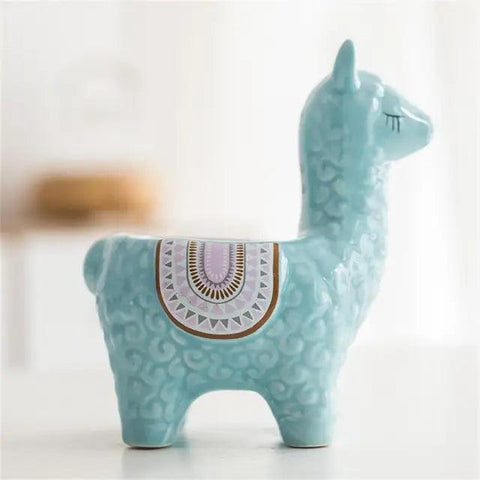 Ceramic Alpaca Flower Pot Dose Living