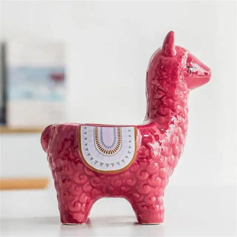 Ceramic Alpaca Flower Pot Dose Living