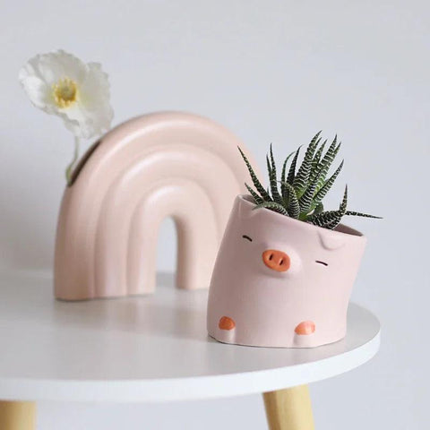 Animal Flower Pot Dose Living