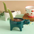 Cute Cat Garden Flower Pot Dose Living