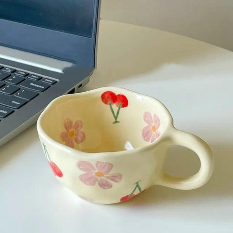 Flower Ceramic Mugs Dose Living