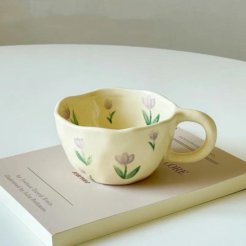 Flower Ceramic Mugs Dose Living