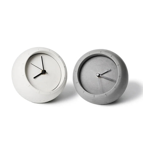 Concrete Desk Clock Dose Living