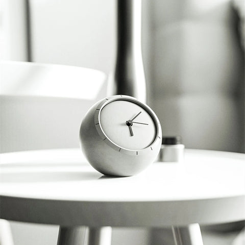 Concrete Desk Clock Dose Living