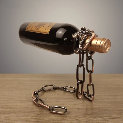 Suspended Chain Bottle Holder Dose Living