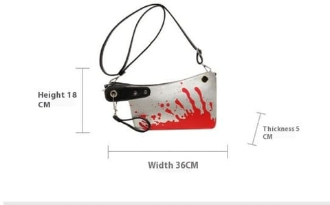 Gothic Knife Shaped Crossbody Bag Dose Living