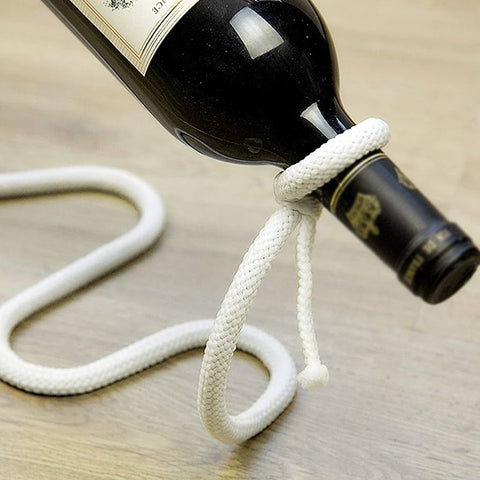 Suspended Rope Bottle Holder Dose Living